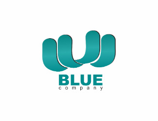 Projekt graficzny logo dla firmy online blue company